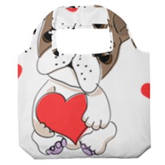 Animation-dog-cute-animate-comic Premium Foldable Grocery Recycle Bag by 99art