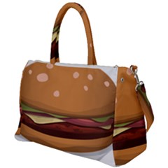 Hamburger-cheeseburger-burger-lunch Duffel Travel Bag by 99art