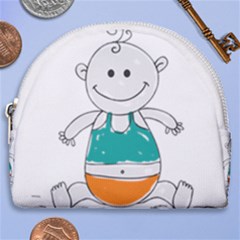 Baby-cute-child-birth-happy Horseshoe Style Canvas Pouch by 99art