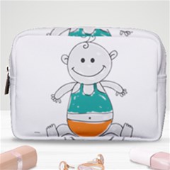 Baby-cute-child-birth-happy Make Up Pouch (medium) by 99art