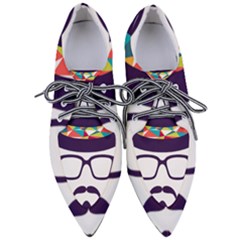 Party Hat Cartoon Pointed Oxford Shoes by 99art