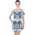 Technology-clip-art-r2d2 Ruffle Cut Out Chiffon Playsuit View1