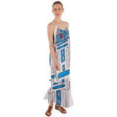 Technology-clip-art-r2d2 Cami Maxi Ruffle Chiffon Dress by 99art