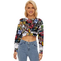 Mural Graffiti Paint Lightweight Long Sleeve Sweatshirt by 99art