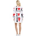 I love durian Tiered Long Sleeve Mini Dress View2