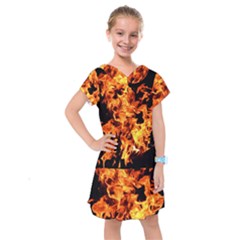 Live Coals Kids  Drop Waist Dress by artworkshop