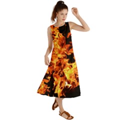 Live Coals Summer Maxi Dress by artworkshop