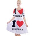 I love ginebra Quarter Sleeve A-Line Dress View1