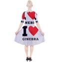 I love ginebra Quarter Sleeve A-Line Dress View2