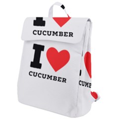 I Love Cucumber Flap Top Backpack by ilovewhateva