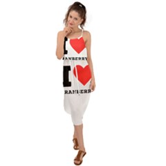 I Love Cranberry Waist Tie Cover Up Chiffon Dress by ilovewhateva