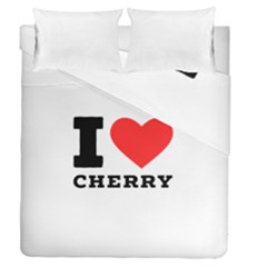 I Love Cherry Duvet Cover Double Side (queen Size) by ilovewhateva