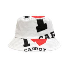 I Love Carrots  Inside Out Bucket Hat by ilovewhateva