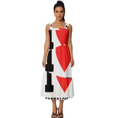 I Love Cantaloupe  Square Neckline Tiered Midi Dress by ilovewhateva