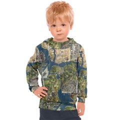 Map Illustration Gta Kids  Hooded Pullover by B30l