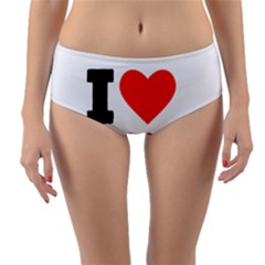 I Love Cocoa Reversible Mid-waist Bikini Bottoms by ilovewhateva