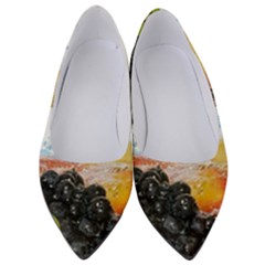 Variety Of Fruit Water Berry Food Splash Kiwi Grape Women s Low Heels by B30l