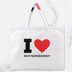 I Love Boysenberry  Zipper Large Tote Bag by ilovewhateva