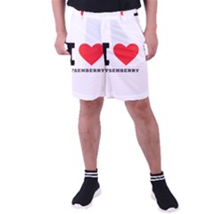 I Love Boysenberry  Men s Pocket Shorts by ilovewhateva