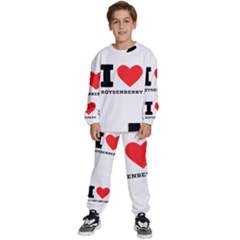 I Love Boysenberry  Kids  Sweatshirt Set by ilovewhateva