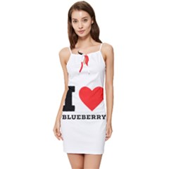 I Love Blueberry  Summer Tie Front Dress by ilovewhateva