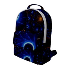 Abstract Design Art Pattern Wallpaper Shape Decoration Flap Pocket Backpack (large) by danenraven