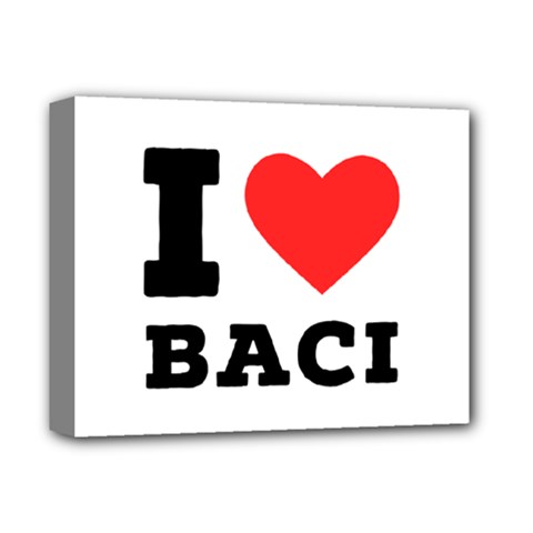 I Love Baci  Deluxe Canvas 14  X 11  (stretched) by ilovewhateva