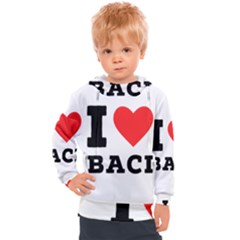 I Love Baci  Kids  Hooded Pullover by ilovewhateva