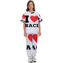 I Love Baci  Kids  Tee And Pants Sports Set by ilovewhateva