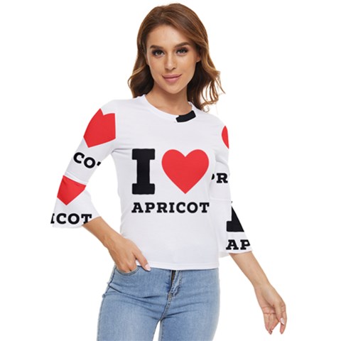 I Love Apricot  Bell Sleeve Top by ilovewhateva