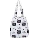 Cute Cameras Doodles Hand Drawn Center Zip Backpack View1