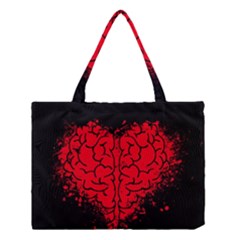 Heart Brain Mind Psychology Doubt Medium Tote Bag by Cowasu