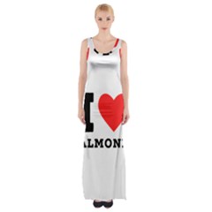 I Love Almond  Thigh Split Maxi Dress by ilovewhateva