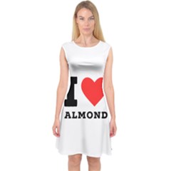 I Love Almond  Capsleeve Midi Dress by ilovewhateva