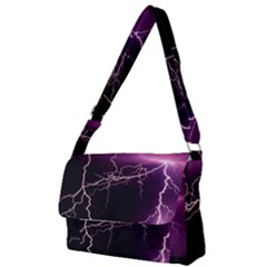 Storm Flashlight Space Nature Full Print Messenger Bag (s) by Cowasu
