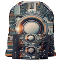 Illustrations Technology Robot Internet Processor Giant Full Print Backpack by Cowasu