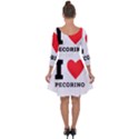 I love pecorino  Quarter Sleeve Skater Dress View2