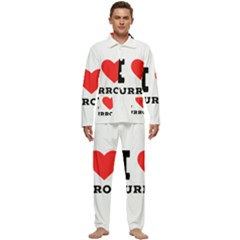 I Love Turron  Men s Long Sleeve Velvet Pocket Pajamas Set by ilovewhateva