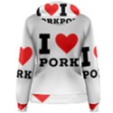 I love pork  Women s Pullover Hoodie View2