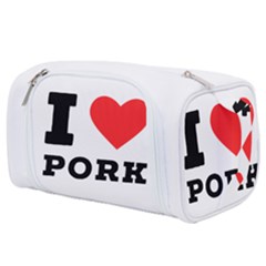 I Love Pork  Toiletries Pouch by ilovewhateva