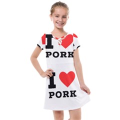 I Love Pork  Kids  Cross Web Dress by ilovewhateva