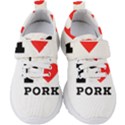 I love pork  Kids  Velcro Strap Shoes View1