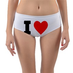 I Love Aperol Reversible Mid-waist Bikini Bottoms by ilovewhateva