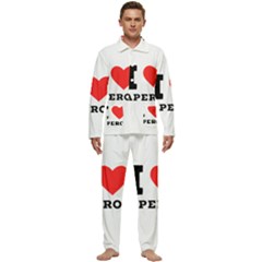 I Love Aperol Men s Long Sleeve Velvet Pocket Pajamas Set by ilovewhateva