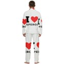 I love aperol Men s Long Sleeve Velvet Pocket Pajamas Set View4