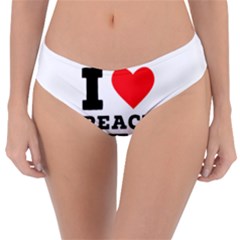 I Love Peach Tea Reversible Classic Bikini Bottoms by ilovewhateva