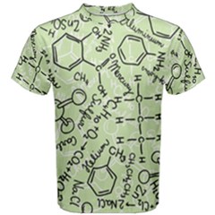 Multicolored Chemical Bond Illustration Chemistry Formula Science Men s Cotton Tee by Cowasu