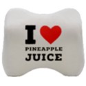 I love pineapple juice Velour Head Support Cushion View1