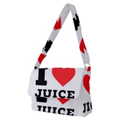 I Love Juice Full Print Messenger Bag (m) by ilovewhateva