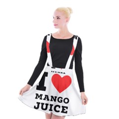 I Love Mango Juice  Suspender Skater Skirt by ilovewhateva